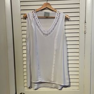 Anthropologie Maeve women’s blouse, white, size small
